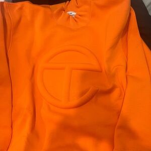 Brand new large Orange Telfar sweatshirt